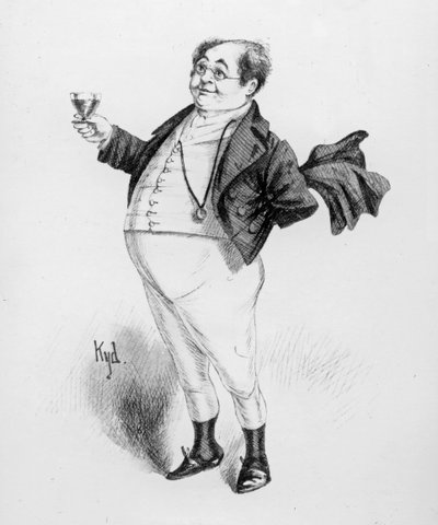 Mr. Pickwick, a character from 
